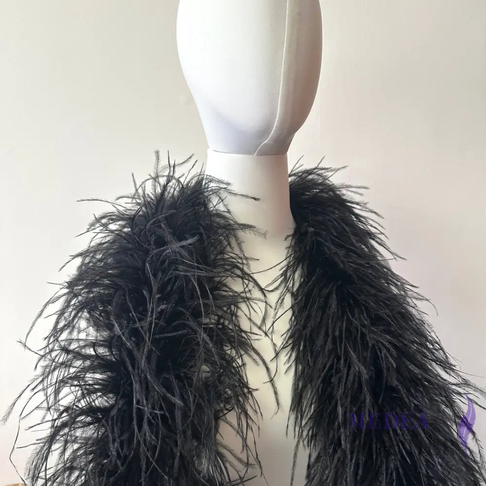 6 Ply Ostrich Feather Fringe Feather Boa (2 yards) FB02 - Custom - Please add text below
