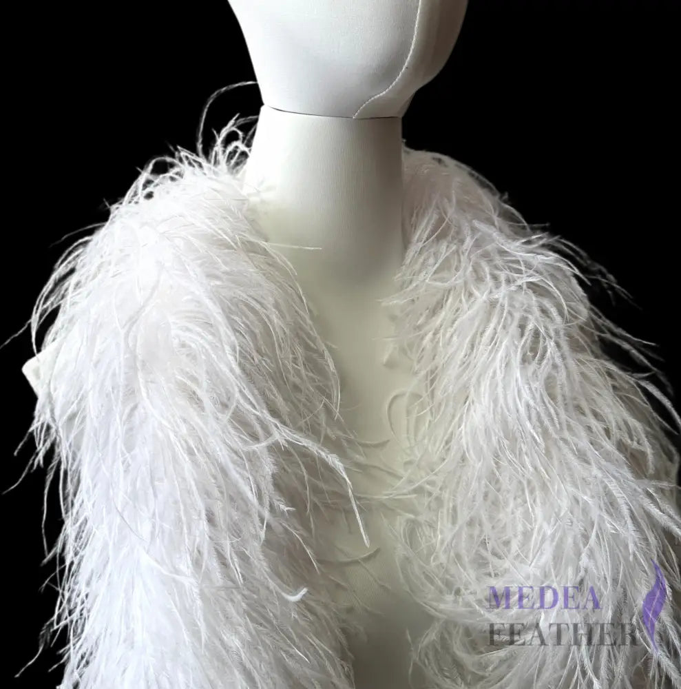 6 Ply Ostrich Feather Fringe Feather Boa (2 yards) FB02 - Custom - Please add text below