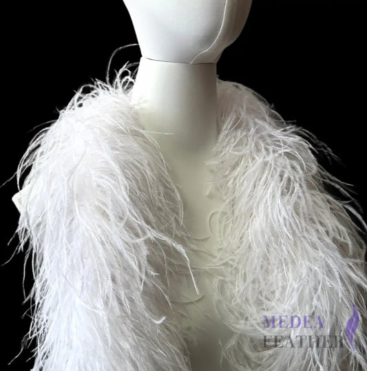 6 Ply Ostrich Feather Fringe Feather Boa (2 yards) FB02 - Custom - Please add text below