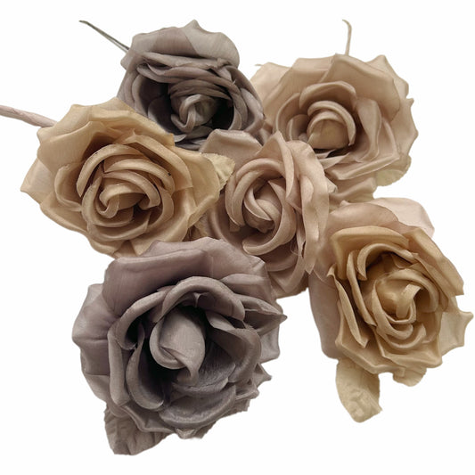 Lucky Dip Multi-colour 10cm wide silk flower-Pack of 3