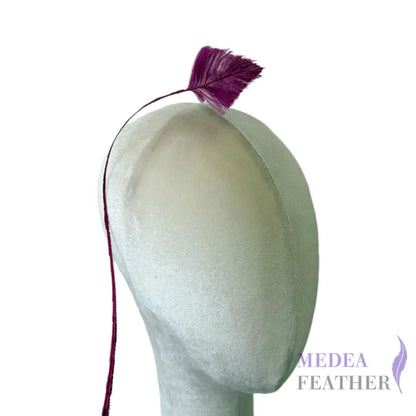 65cm Extra Long Trimmed Ostrich Feather Quill-Pack of 3 - #105 bright violet