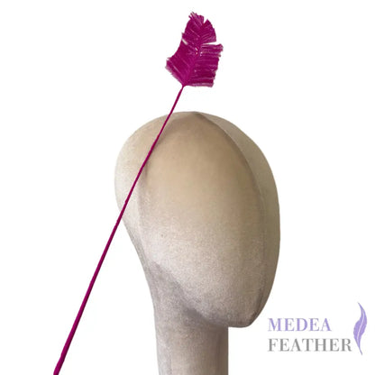 65cm Extra Long Trimmed Ostrich Feather Quill-Pack of 3 - #19 festival fuchsia