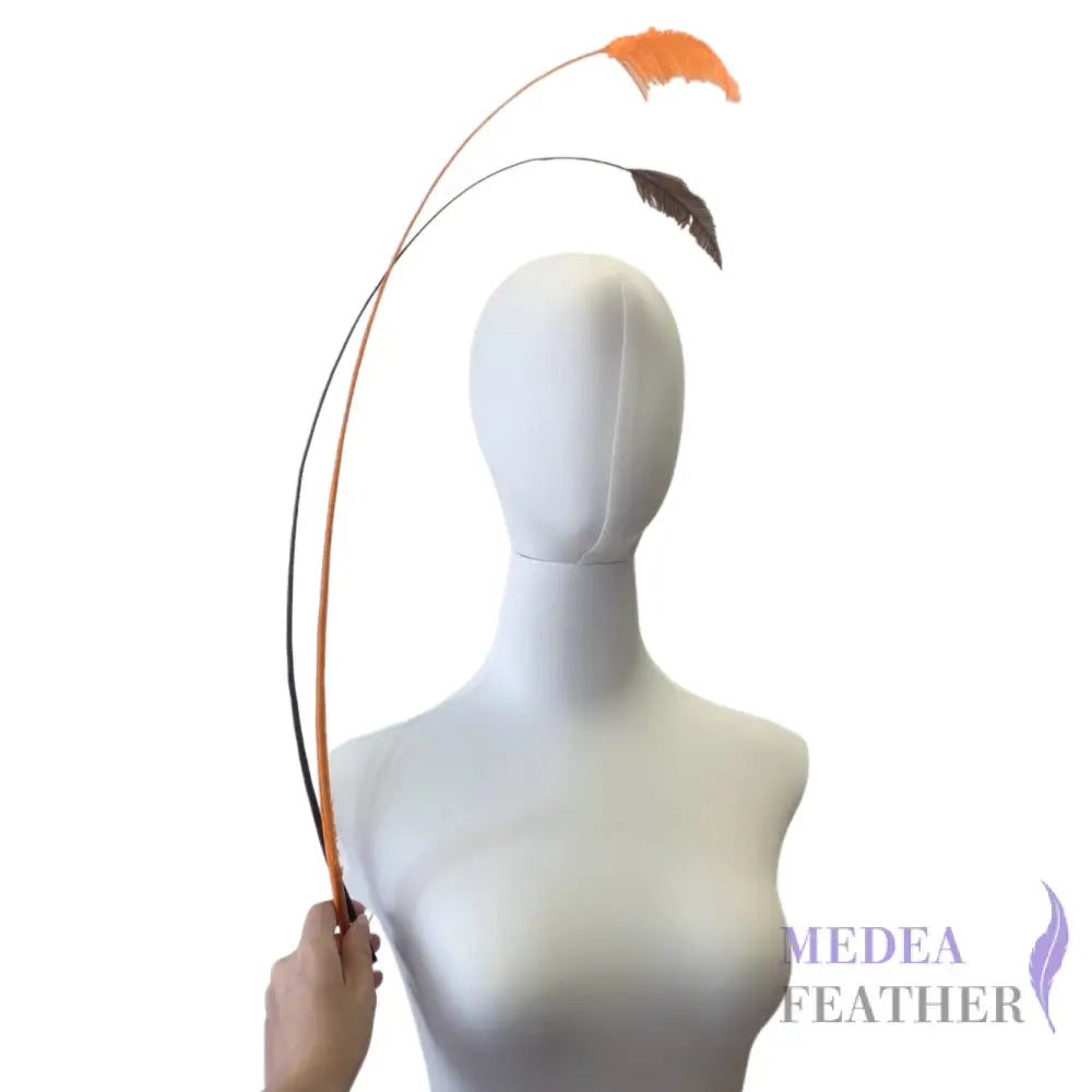 65cm Extra Long Trimmed Ostrich Feather Quill-Pack of 3