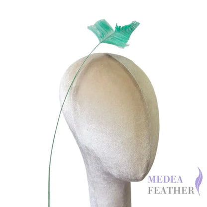 65cm Extra Long Trimmed Ostrich Feather Quill-Pack of 3 - #75 light turquoise