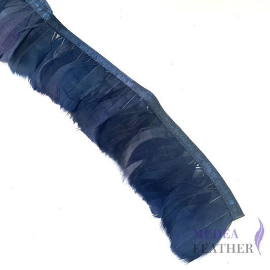 6cm Wide Navy Goose Feather Trim