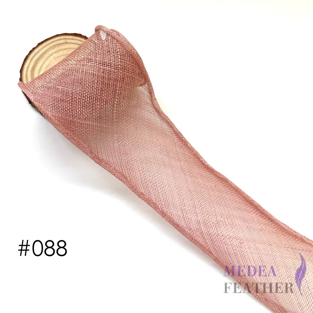 6cm Wide Sinamay Roll-1.5m - HF23-088 Blush pink