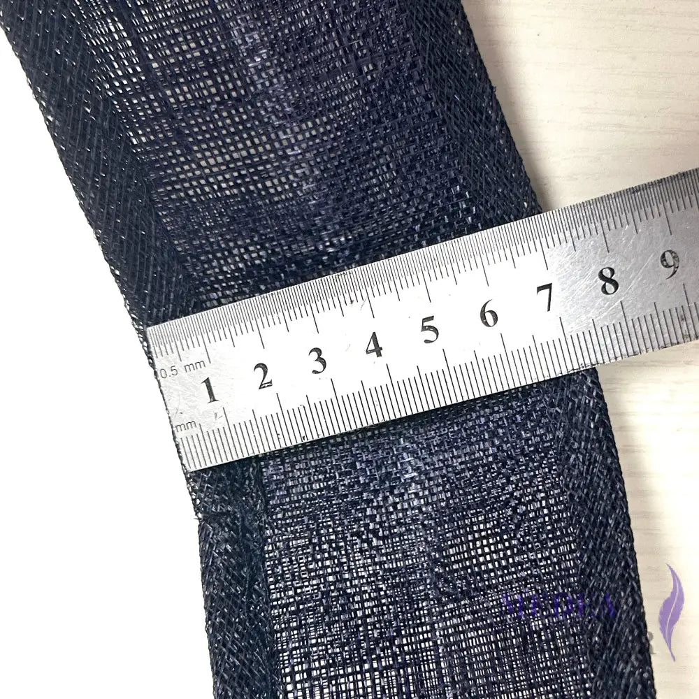 7cm Navy Curved Moon-shaped Sinamay Hat Base