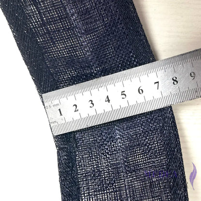 7cm Navy Curved Moon-shaped Sinamay Hat Base