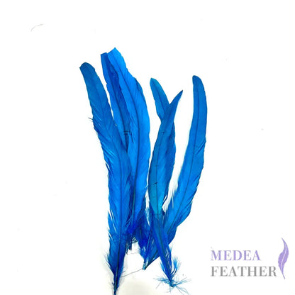 8’’-10’’ Dyed Rooster Coque Tail Feathers- 25 pieces