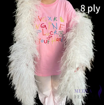 8 Ply Ostrich Feather Fringe Feather Boa (2 yards) FB03