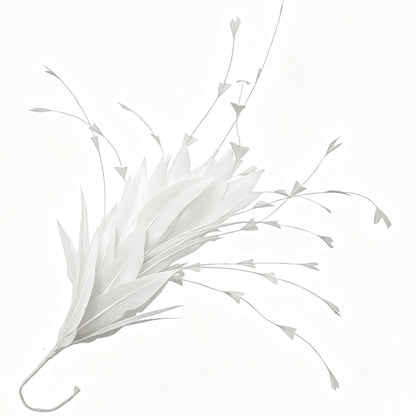 Goose and Long Trimmed Coque Feather Mount FM514