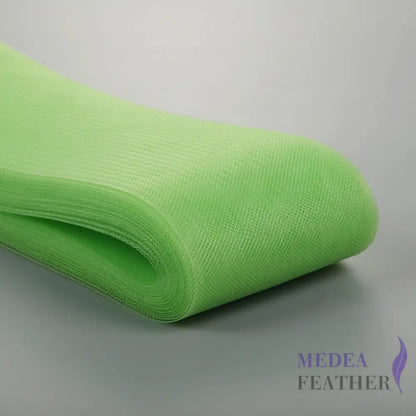 8cm Wide Plain Woven Crin Braid 05 Light Green / 10 Meters