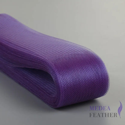 8cm Wide Plain Woven Crin Braid 12 Purple / 10 Meters