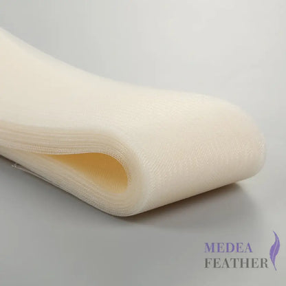 8cm Wide Plain Woven Crin Braid 15 Ivory / 10 Meters