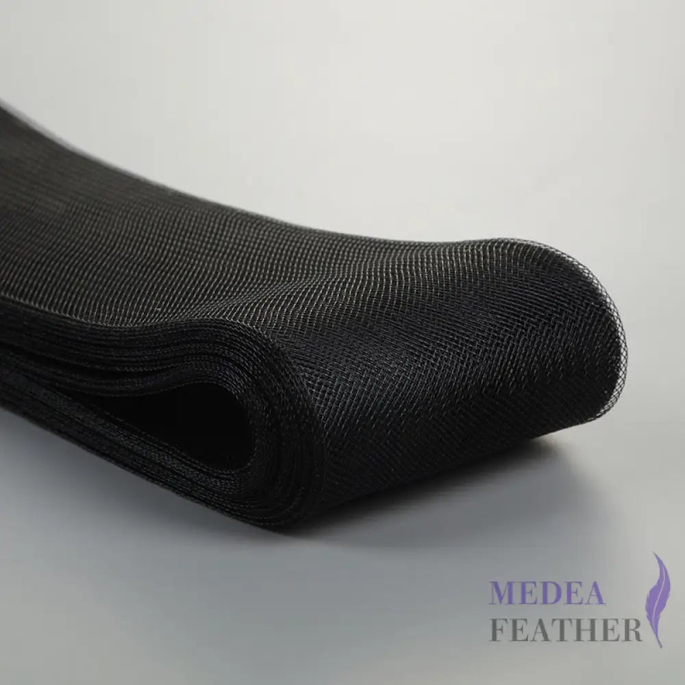 8cm Wide Plain Woven Crin Braid 16 Black / 10 Meters