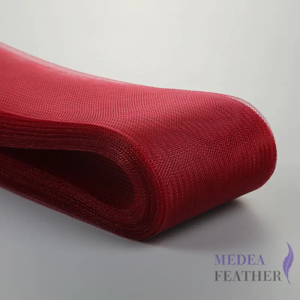 8cm Wide Plain Woven Crin Braid 18 Burgundy / 10 Meters