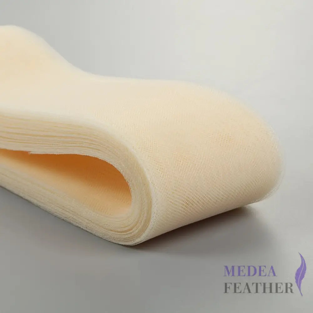 8cm Wide Plain Woven Crin Braid 22 Cream / 10 Meters