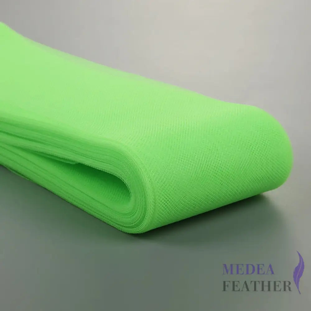 8cm Wide Plain Woven Crin Braid 23 Neon green / 10 Meters