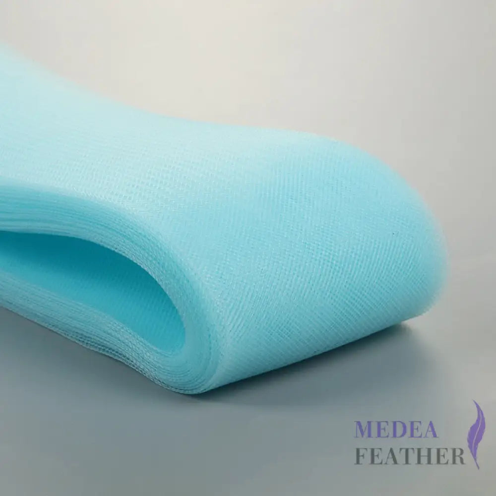 8cm Wide Plain Woven Crin Braid 26 Aqua / 10 Meters