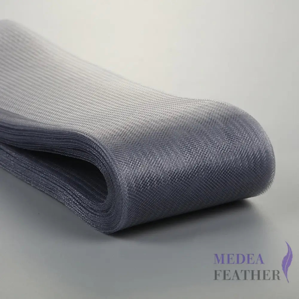 8cm Wide Plain Woven Crin Braid 27 Gray / 10 Meters