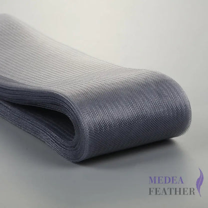 8cm Wide Plain Woven Crin Braid 27 Gray / 10 Meters