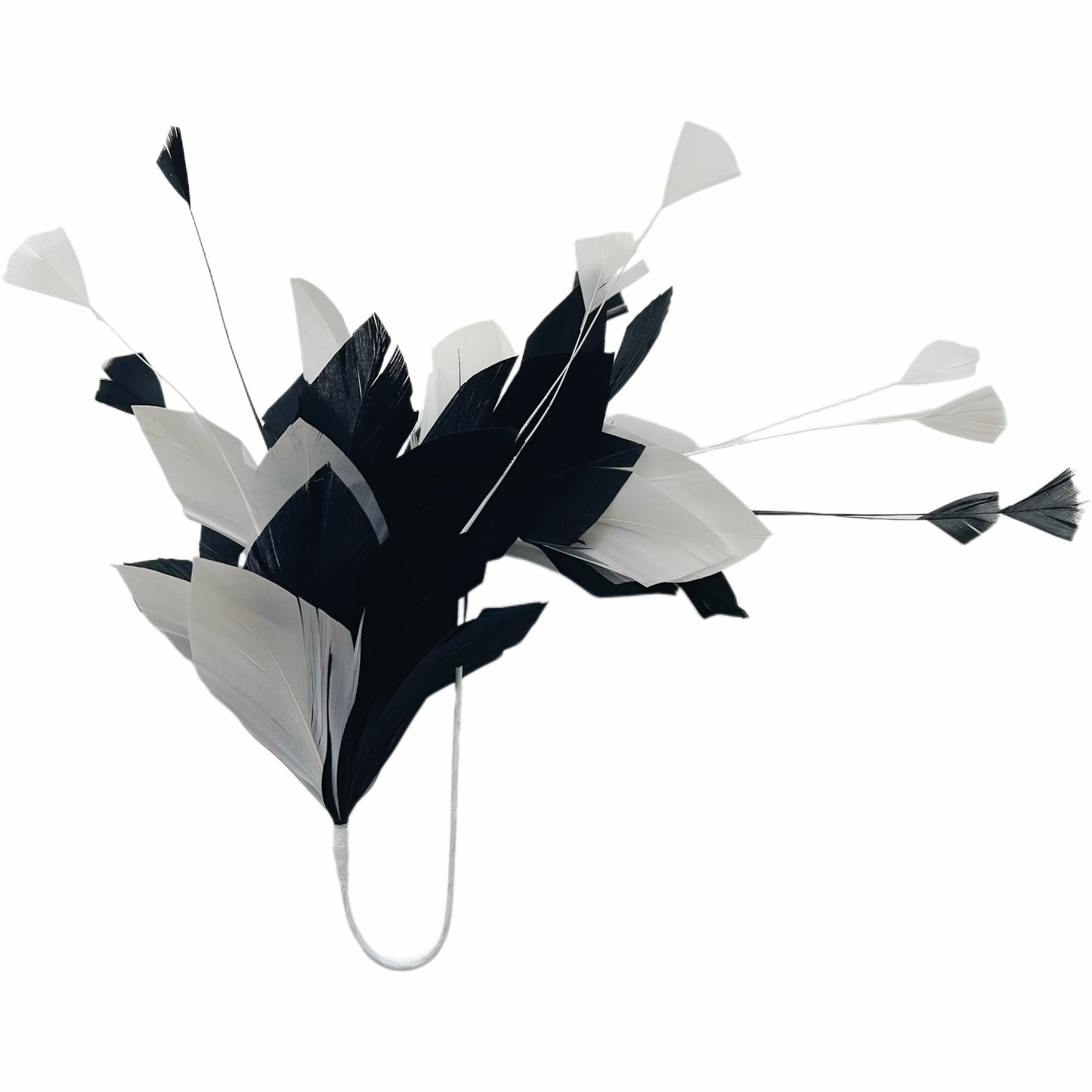 Diamond Coque & Goose Feather Flower Mount FM082