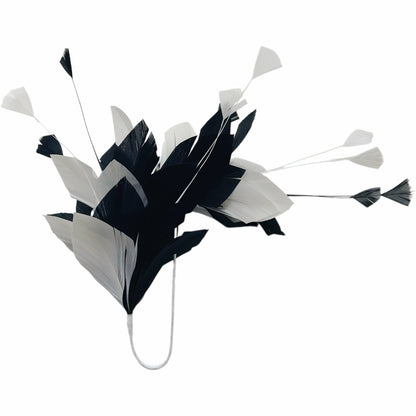 Diamond Coque & Goose Feather Flower Mount FM082