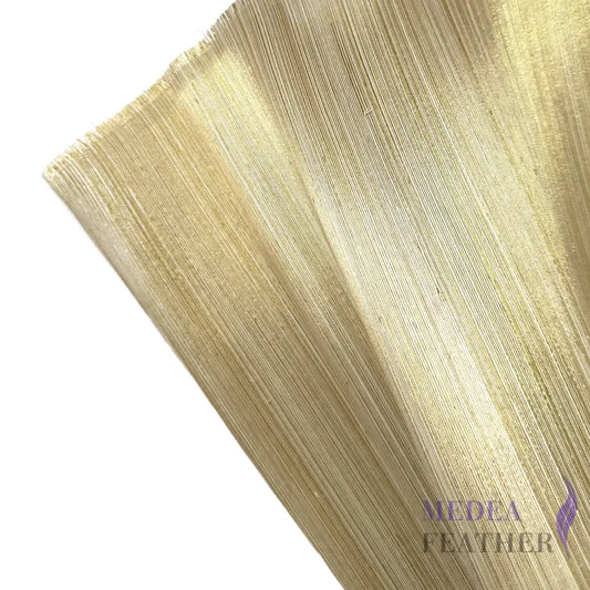 90cm Wide Lurex-thread Silk Abaca Fabric Gold / 1/2 Meter ready-to-ship