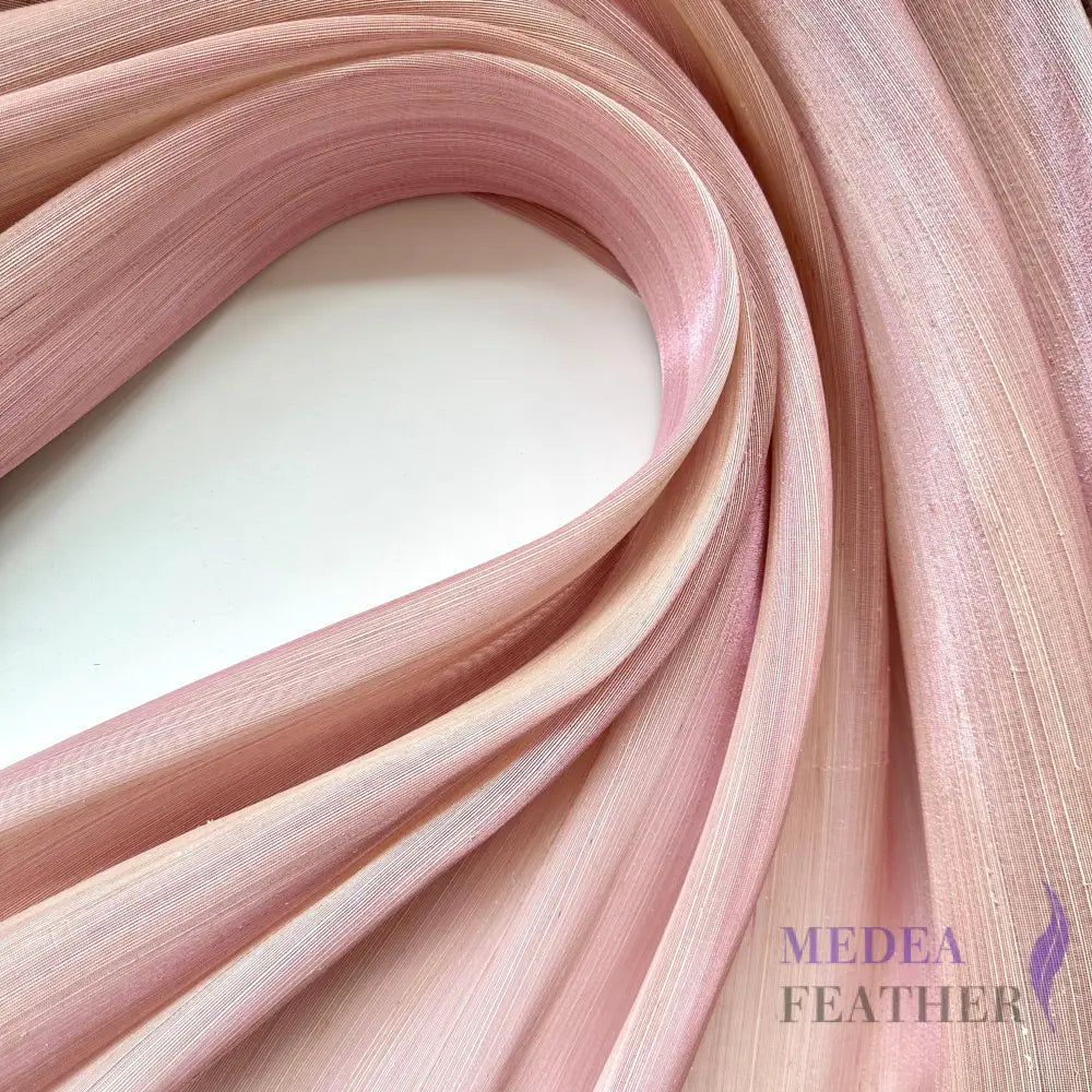 90cm Wide Lurex-thread Silk Abaca Fabric Pink / 1/2 Meter ready-to-ship