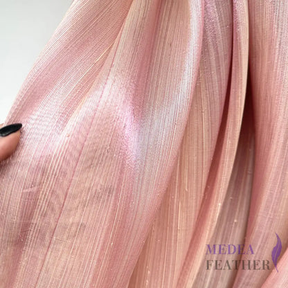 90cm Wide Lurex-thread Silk Abaca Fabric ready-to-ship