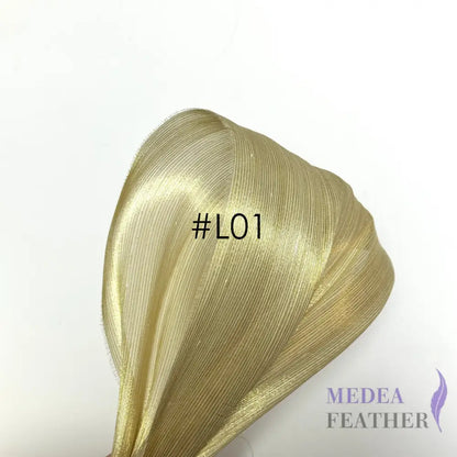 90cm Wide Silk Abaca Dazzling Fabric for Hat Making & Millinery #L01 gold ready-to-ship