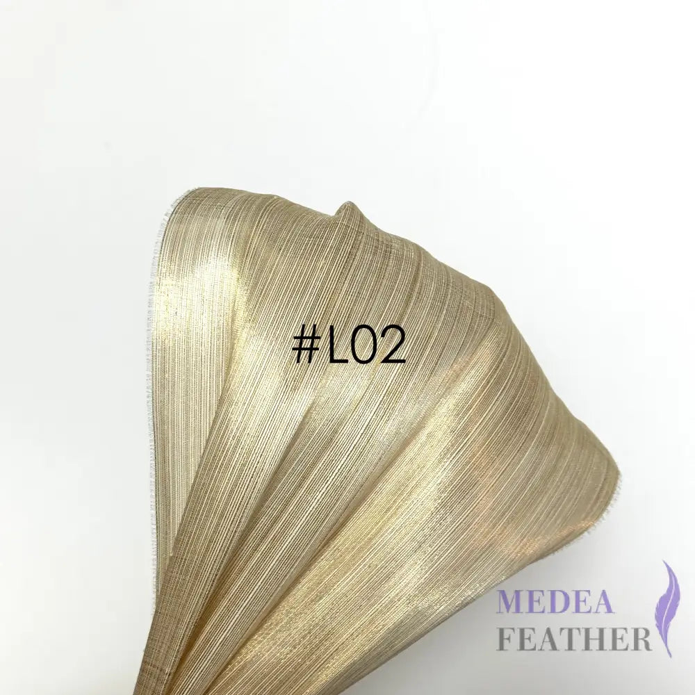 90cm Wide Silk Abaca Dazzling Fabric for Hat Making & Millinery #L02 bronze ready-to-ship