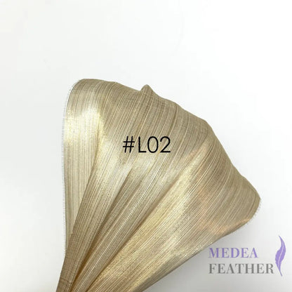 90cm Wide Silk Abaca Dazzling Fabric for Hat Making & Millinery #L02 bronze ready-to-ship