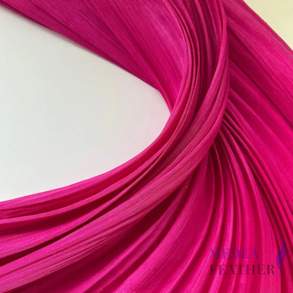 90cm Wide Silk Abaca Fabric Fuschia / 1/2 Meter ready-to-ship