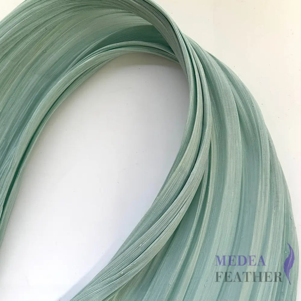 90cm Wide Silk Abaca Fabric #040 Mint Green / 1/2 Meter ready-to-ship