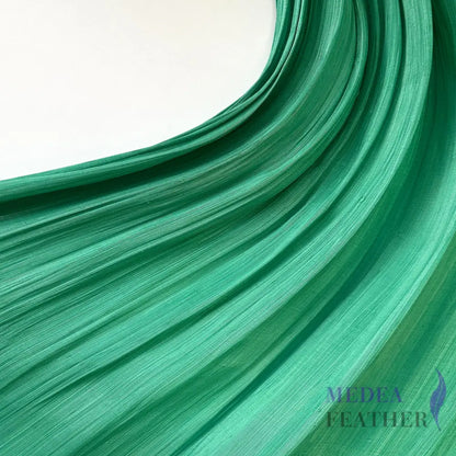 90cm Wide Silk Abaca Fabric Emerald / 1/2 Meter ready-to-ship