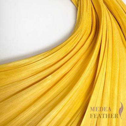 90cm Wide Silk Abaca Fabric Yellow / 1/2 Meter ready-to-ship