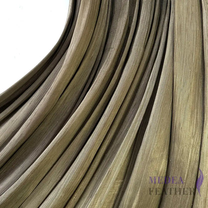 90cm Wide Silk Abaca Fabric Olive / 1/2 Meter ready-to-ship