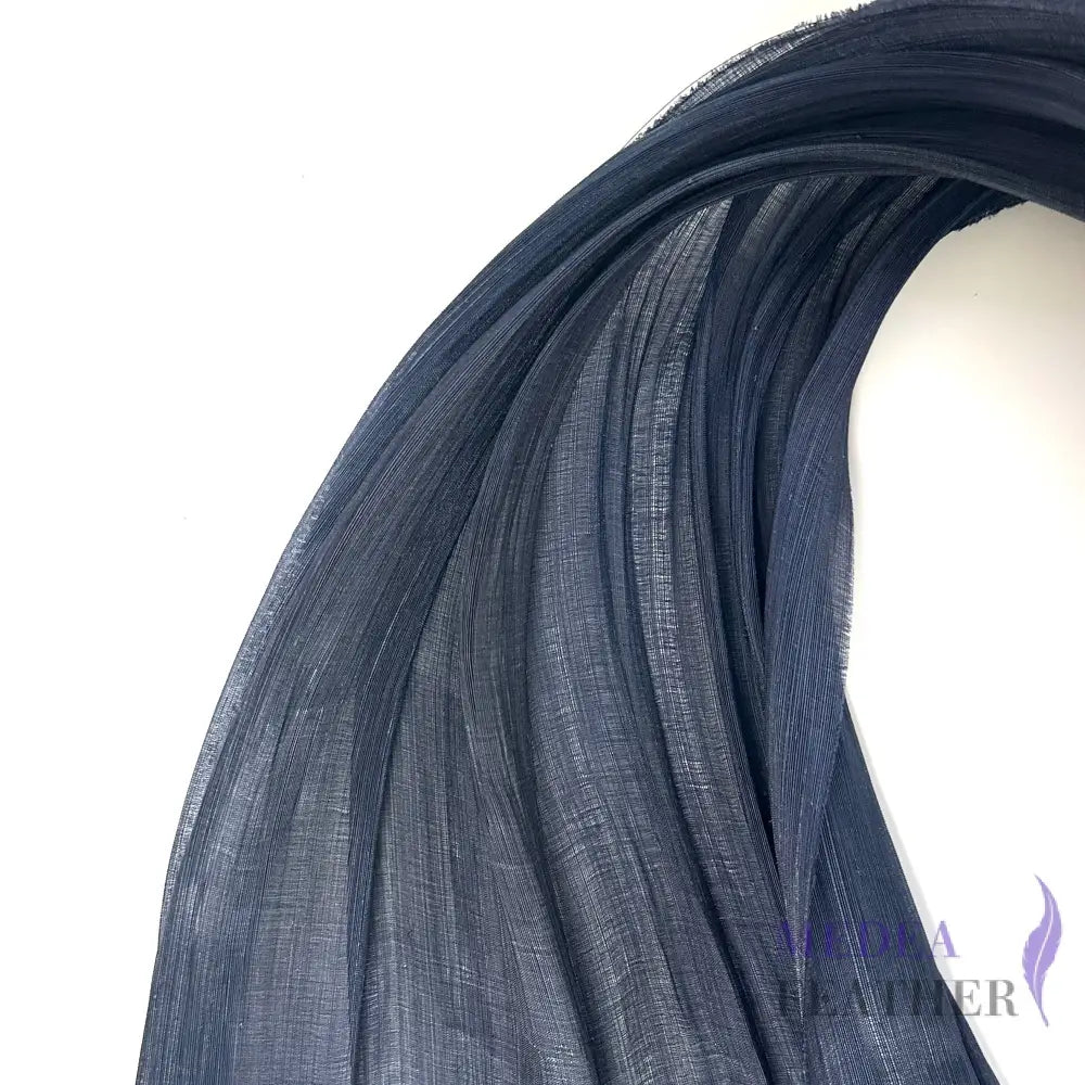 90cm Wide Silk Abaca Fabric #111 Dark Navy / 1/2 Meter ready-to-ship