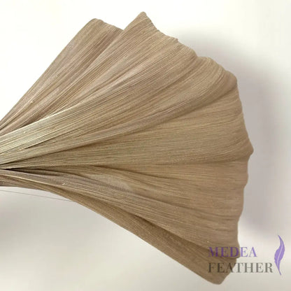 90cm Wide Silk Abaca Fabric #95 milk tea / 1/2 Meter ready-to-ship