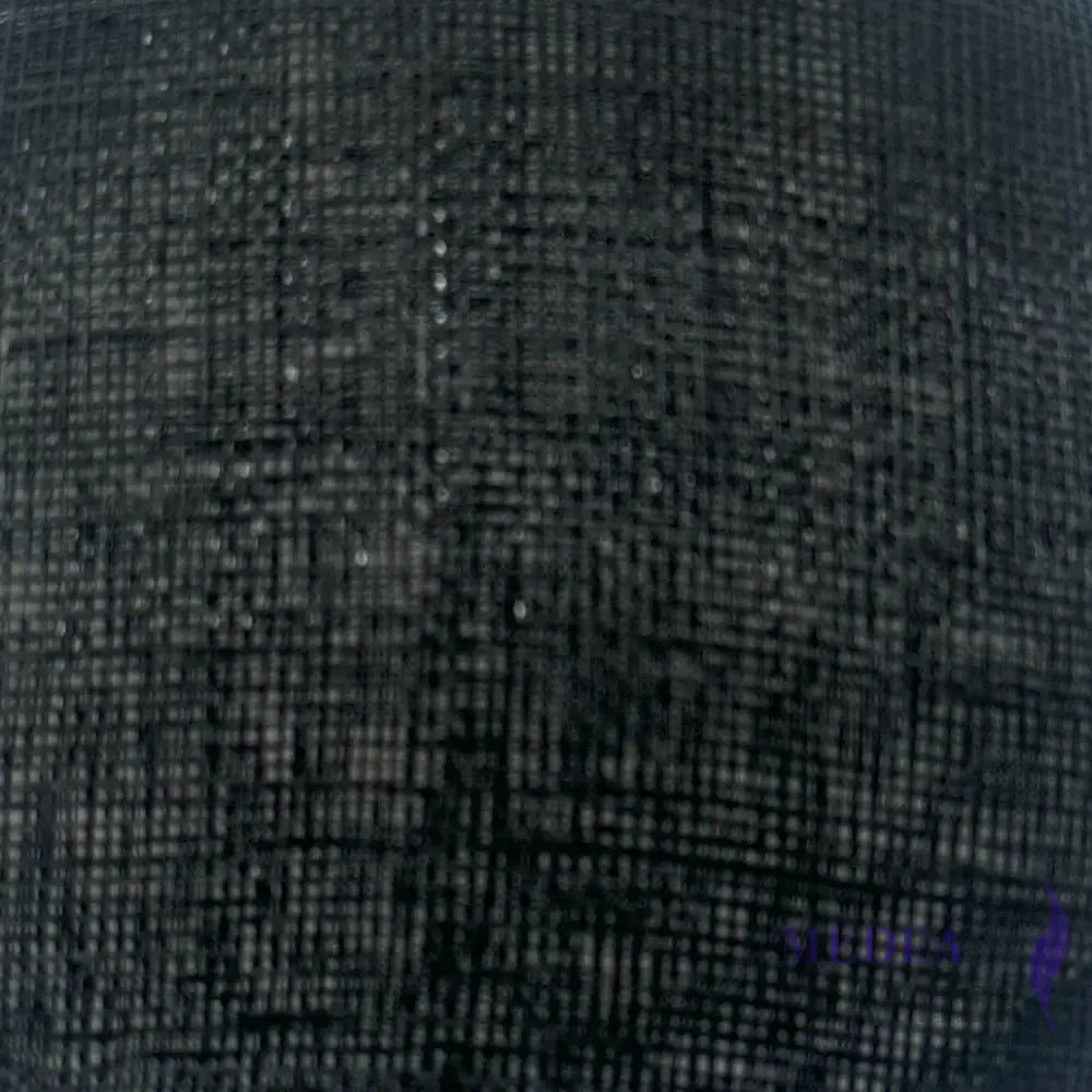 90cm Wide Stiff Sinamay 1 Meter - Black