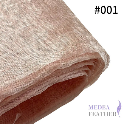 90cm Wide Stiffened Sinamay Fabric 1 Meter | Millinery Hat Making - #001 nude pink