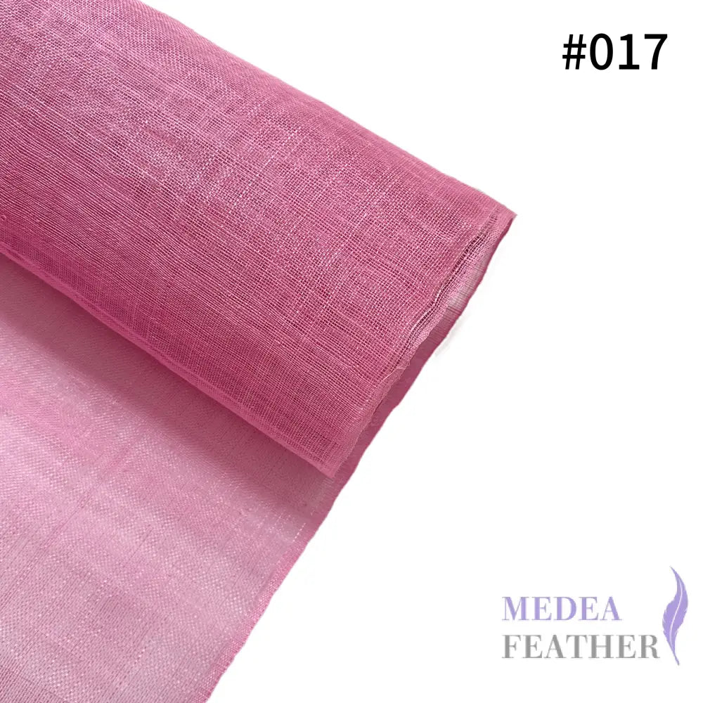 90cm Wide Stiffened Sinamay Fabric 1 Meter | Millinery Hat Making - #017 begonia pink