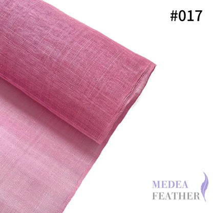 90cm Wide Stiffened Sinamay Fabric 1 Meter | Millinery Hat Making - #017 begonia pink