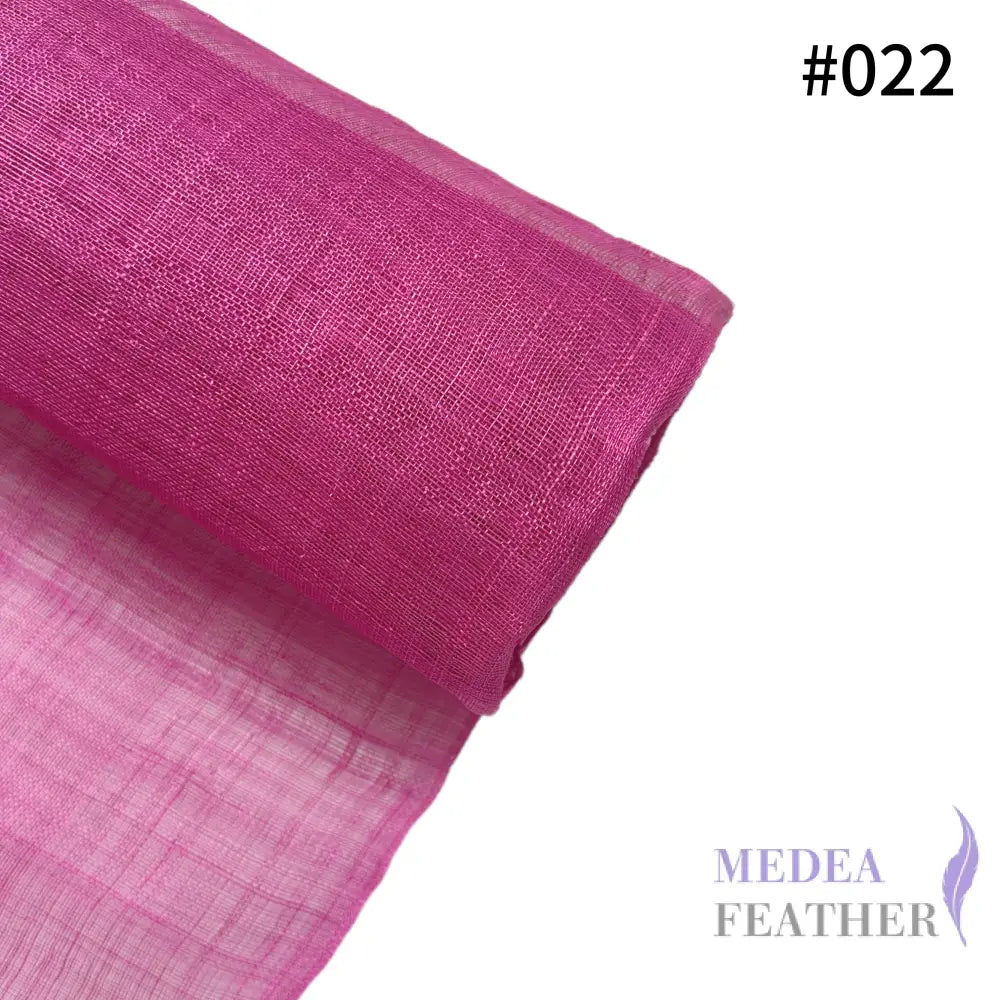 90cm Wide Stiffened Sinamay Fabric 1 Meter | Millinery Hat Making - #022 pink