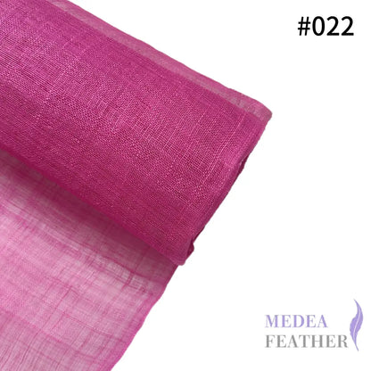 90cm Wide Stiffened Sinamay Fabric 1 Meter | Millinery Hat Making - #022 pink
