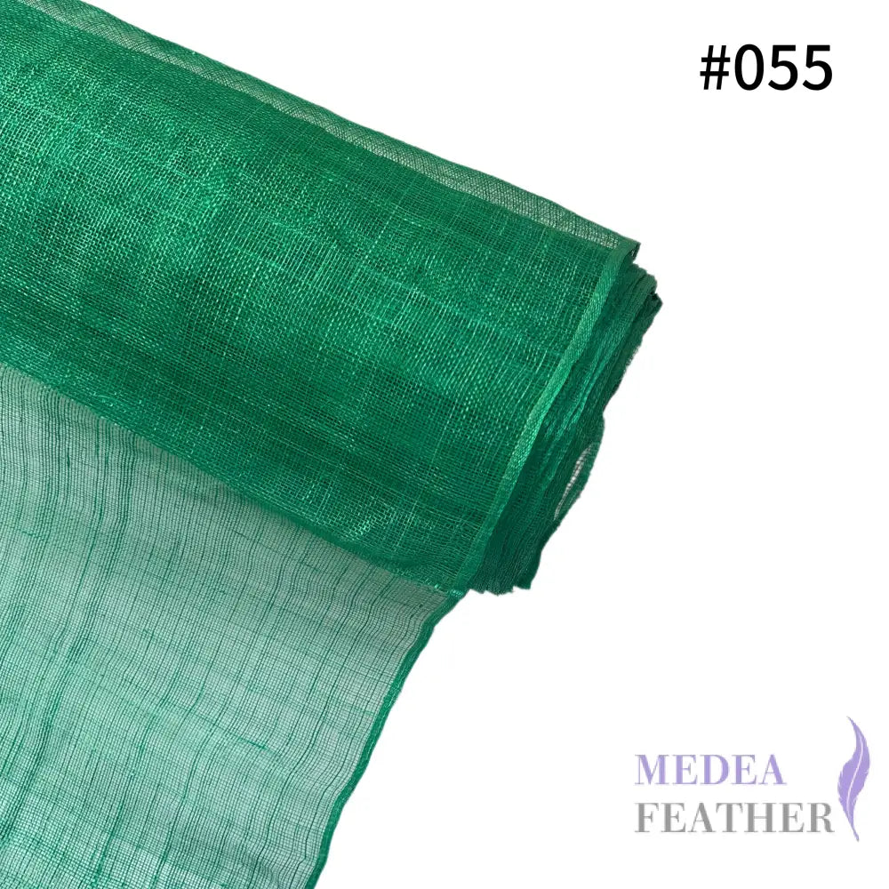 90cm Wide Stiffened Sinamay Fabric 1 Meter | Millinery Hat Making - #055 green