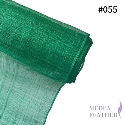 90cm Wide Stiffened Sinamay Fabric 1 Meter | Millinery Hat Making - #055 green
