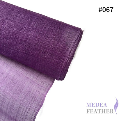 90cm Wide Stiffened Sinamay Fabric 1 Meter | Millinery Hat Making - #067 purple
