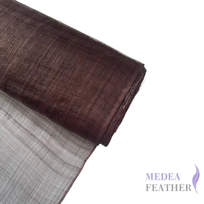 90cm Wide Stiffened Sinamay Fabric 1 Meter | Millinery Hat Making - Choco